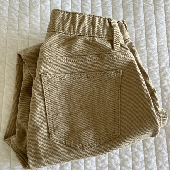 Tan Elastic Wasit Casual Pants - Picture 4 of 4